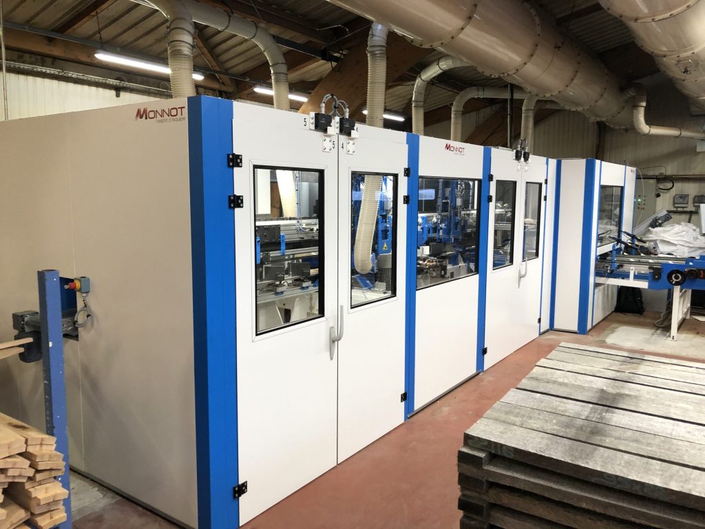 Stave manufacturing line for French Oak